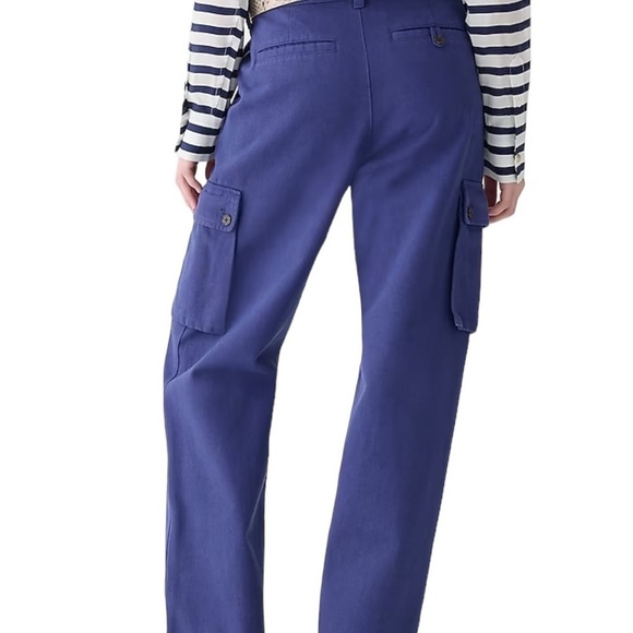 J.Crew Cargo Relaxed Heavyweight Twill Pants in Indigo Blue Size 30 - Picture 2 of 9